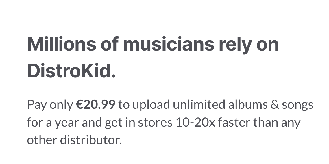 DistroKid pricing
